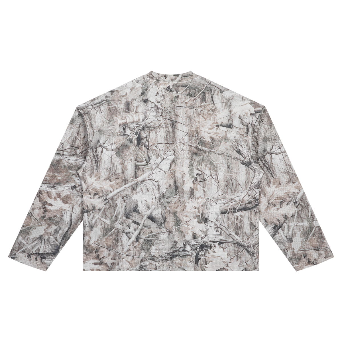 LOS DE AZTLAN COAT OF ARMS CAMO WAFFLE LONG SLEEVE