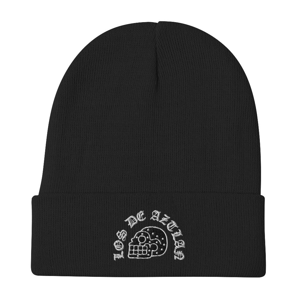 Los De Aztlan Skull Beanie