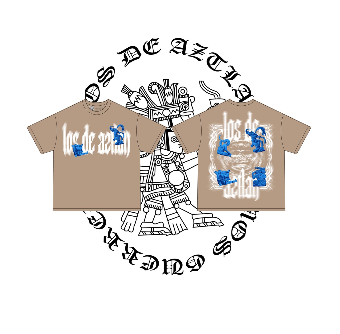 MAYAN FIGURE LOS DE AZTLAN TEE