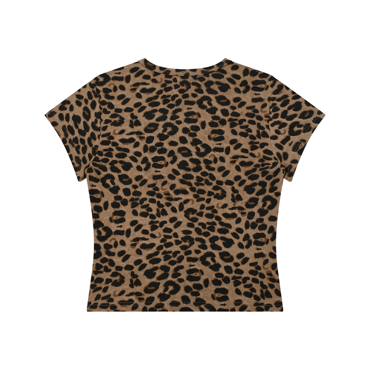 Women’s Los De Aztlan Nahualismo Leopard Print Crop Tee