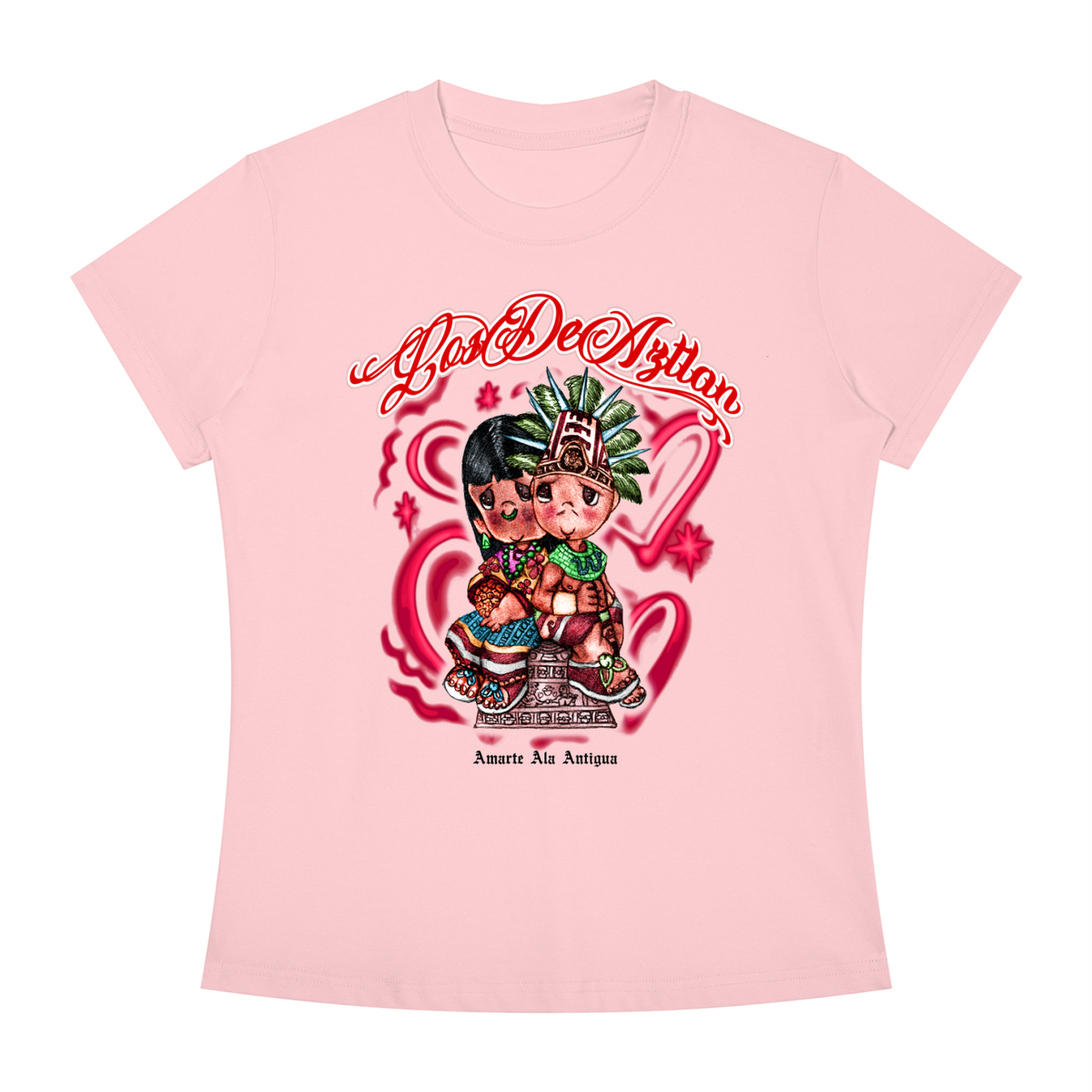 WOMEN'S LOS DE AZTLAN SLIM CROP FIT TEE