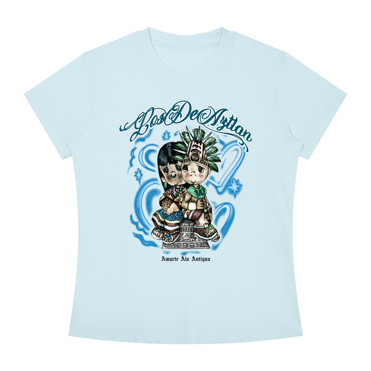 WOMEN'S LOS DE AZTLAN SLIM CROP FIT TEE