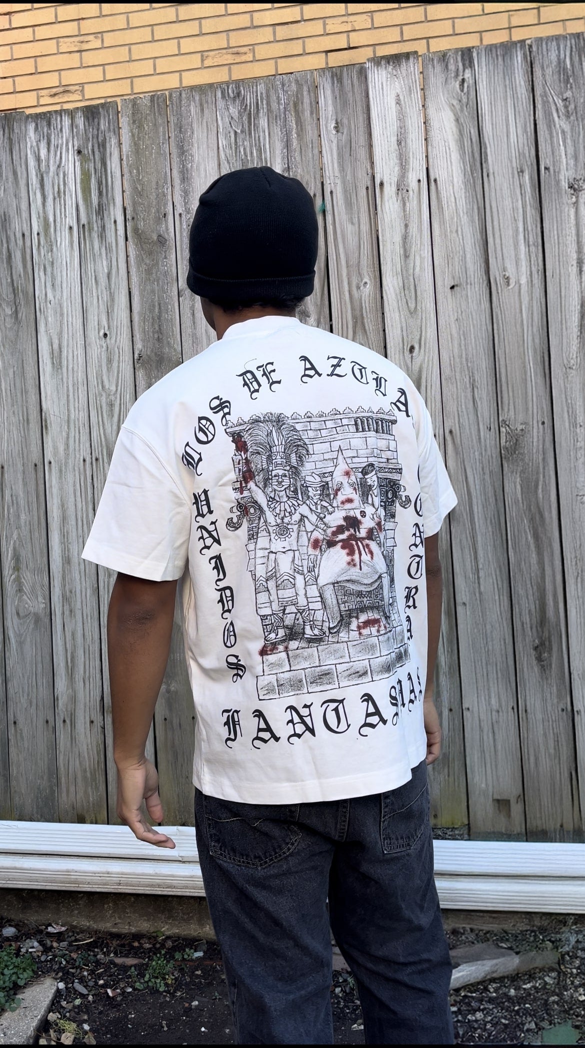 FUCK RACISM LOS DE AZTLAN TEE