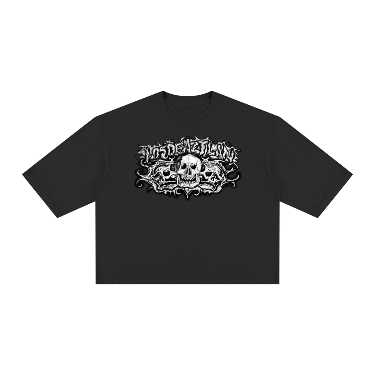LOS DE AZTLAN MICTLAN VINTAGE WASH BOXY TEE