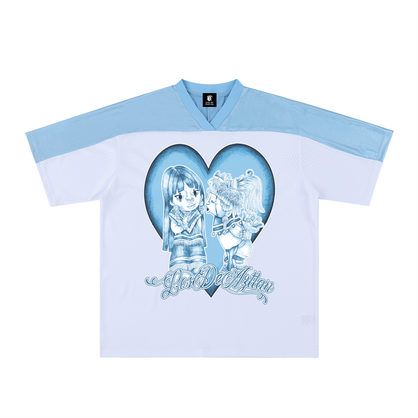 Los De Aztlan Aztec Love Football Jersey