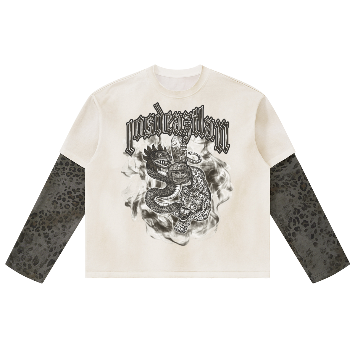NAHUALISMO LAYERED LEOPARD LONG SLEEVE