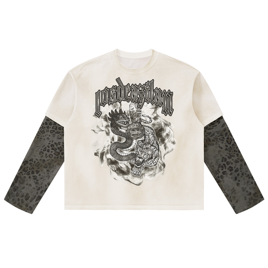 NAHUALISMO LAYERED LEOPARD LONG SLEEVE